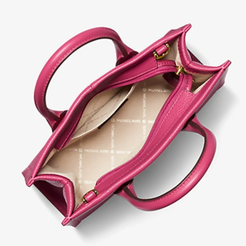 MICHAEL KORS
Mirella Small Pebbled Leather Crossbody Bag Tote 
Electric Pink
NWT - Picture 2 of 16